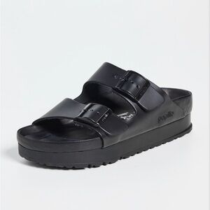 Black Papillio by Birkenstock Arizona Flex Platform Size 7